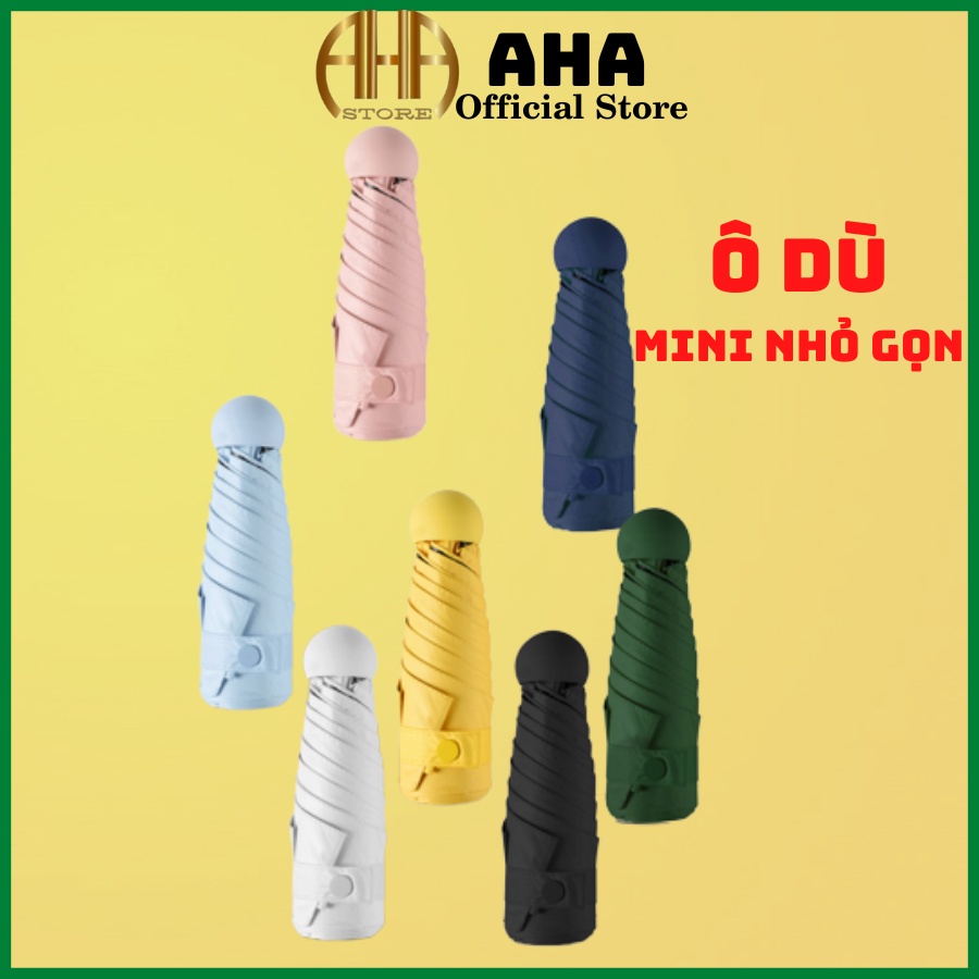 Ô che mưa mini loại cao cấp để túi balo cốp xe, Dù che nắng cầm tay gấp nhỏ gọn du lịch biển- Janna Umbralle