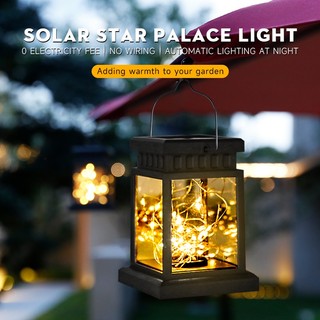 Đèn lồng Solar Palace CHUANGYANG Hình Ngôi Sao Trang Trí Sân Vườn Sử Dụng Năng Lượng Mặt Trời