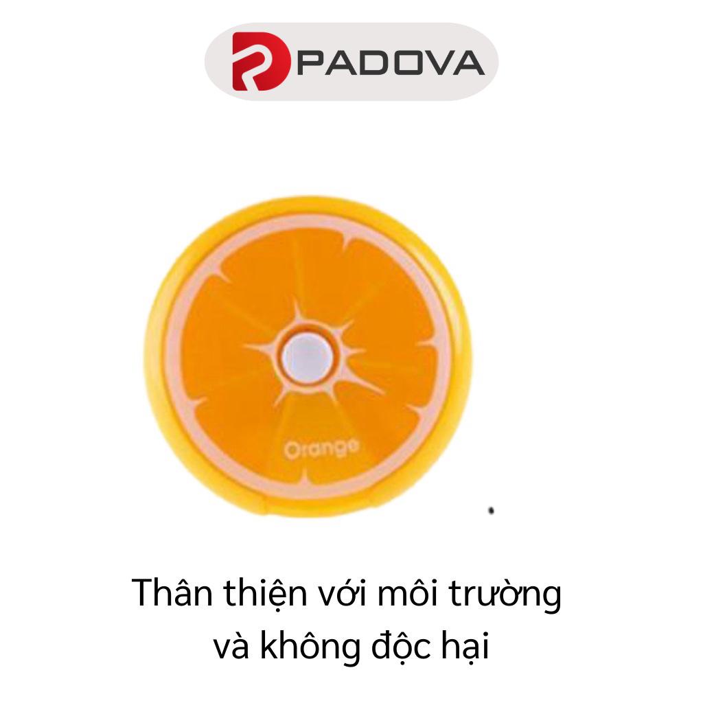 Hộp Đựng Thuốc Mini 7 Ngăn Chia Ngày Hình Tròn, Tiện Lợi Mang Theo PADOVA 4337
