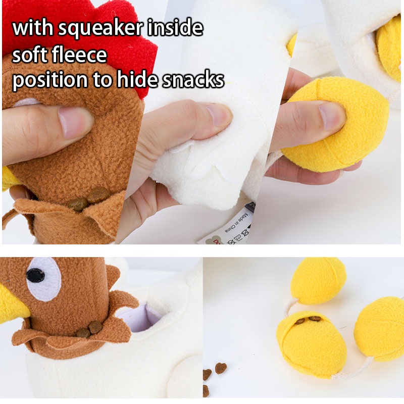 HamshMoc Đồ Chơi Nhồi Bông Mềm Mại Phát Ra Tiếng Kêu Khi Gặm Cho Thú Cưng 10 Tuổi