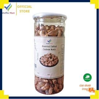 Hạt điều rang muối nguyên vỏ lụa viettin mart 500g/1kg