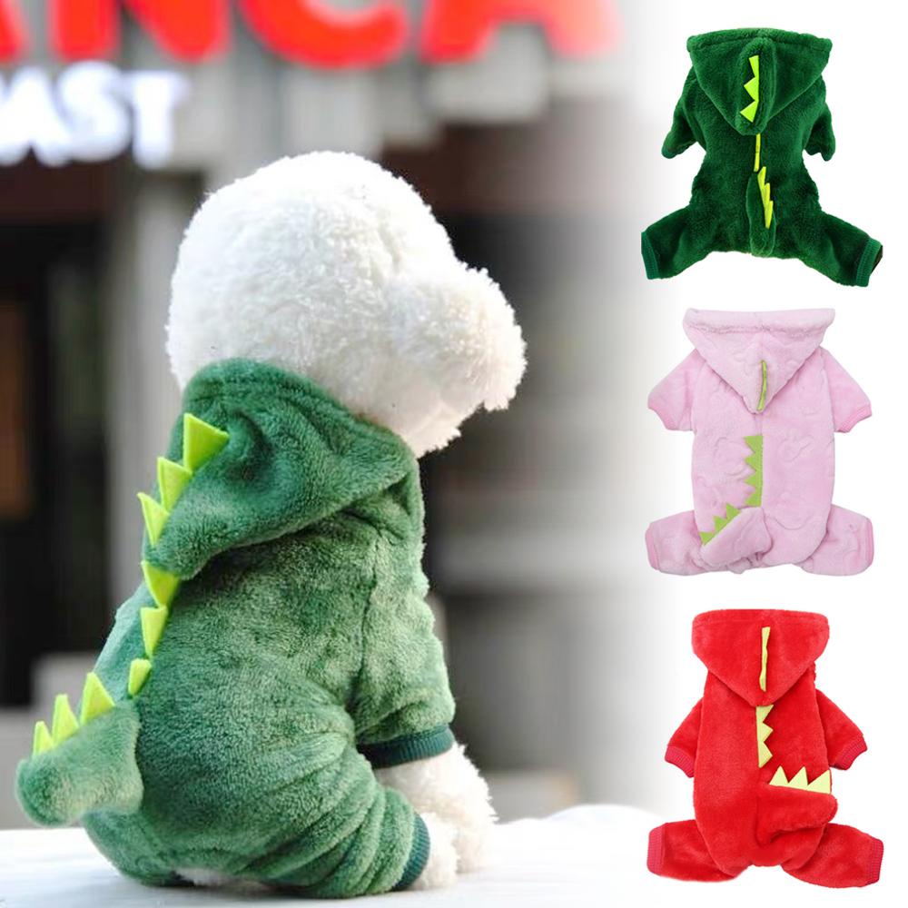 Áo Khoác Hoodie Giữ Ấm Mùa Đông Hình Khủng Long Dễ Thương Thú Vị Cho Thú