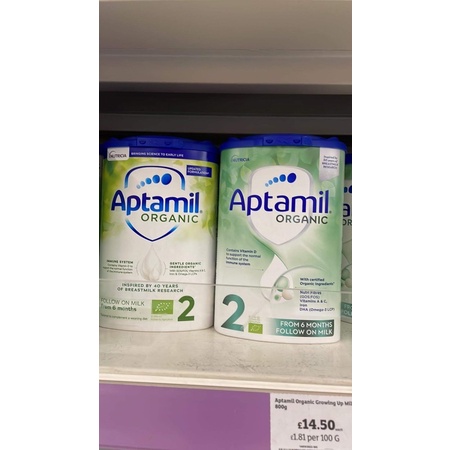 Sữa bột Aptamil Organic Anh hộp 800g đủ số 1 2 3!