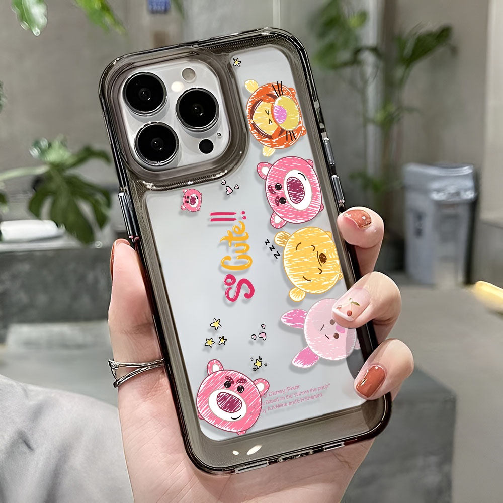 Ốp Điện Thoại Trong Suốt Họa Tiết Hoạt Hình Minnie Mickey Winnie Cho iphone 14 Pro Max 13 11 12 7Plus X XR XS Max 8 7