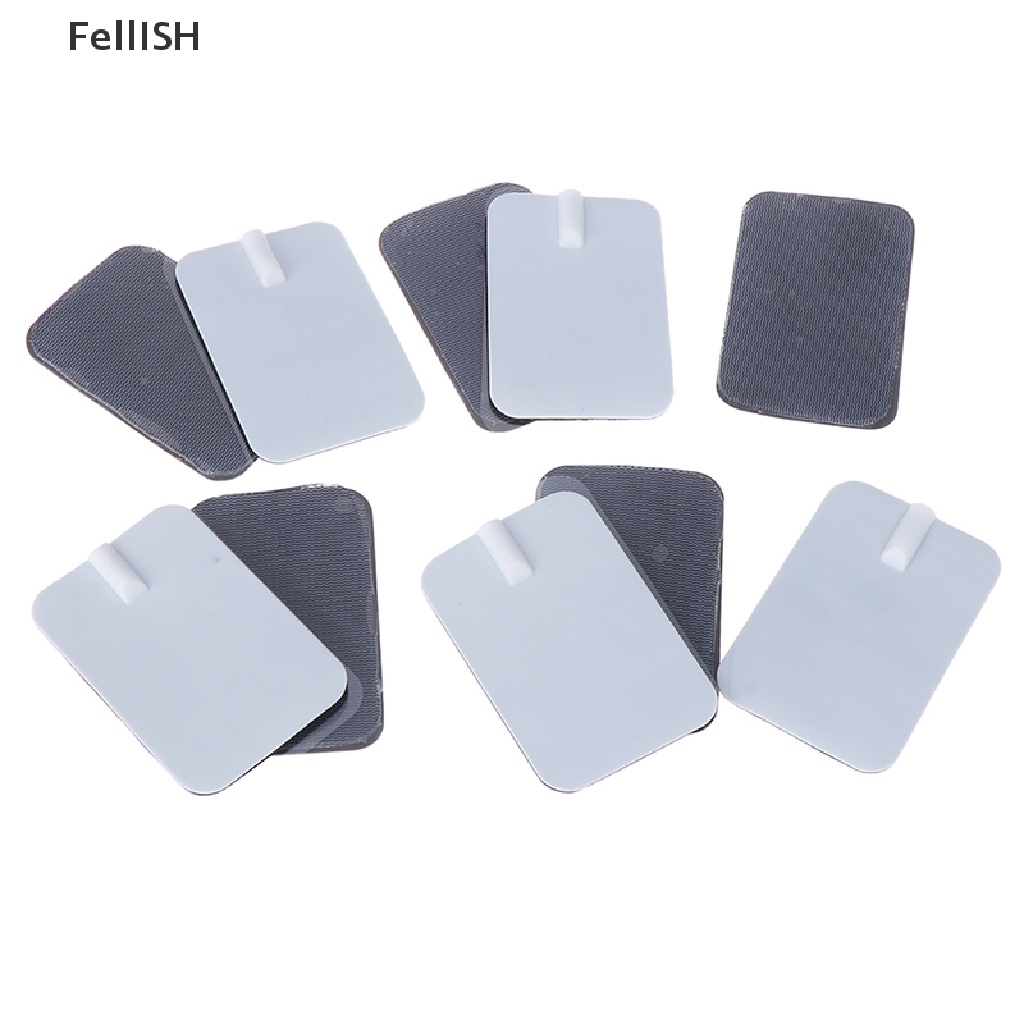 Bộ 10 Miếng Dán Điện Cực 6 * 9cm Tự Dính 439br Có Thể Tái Sử Dụng