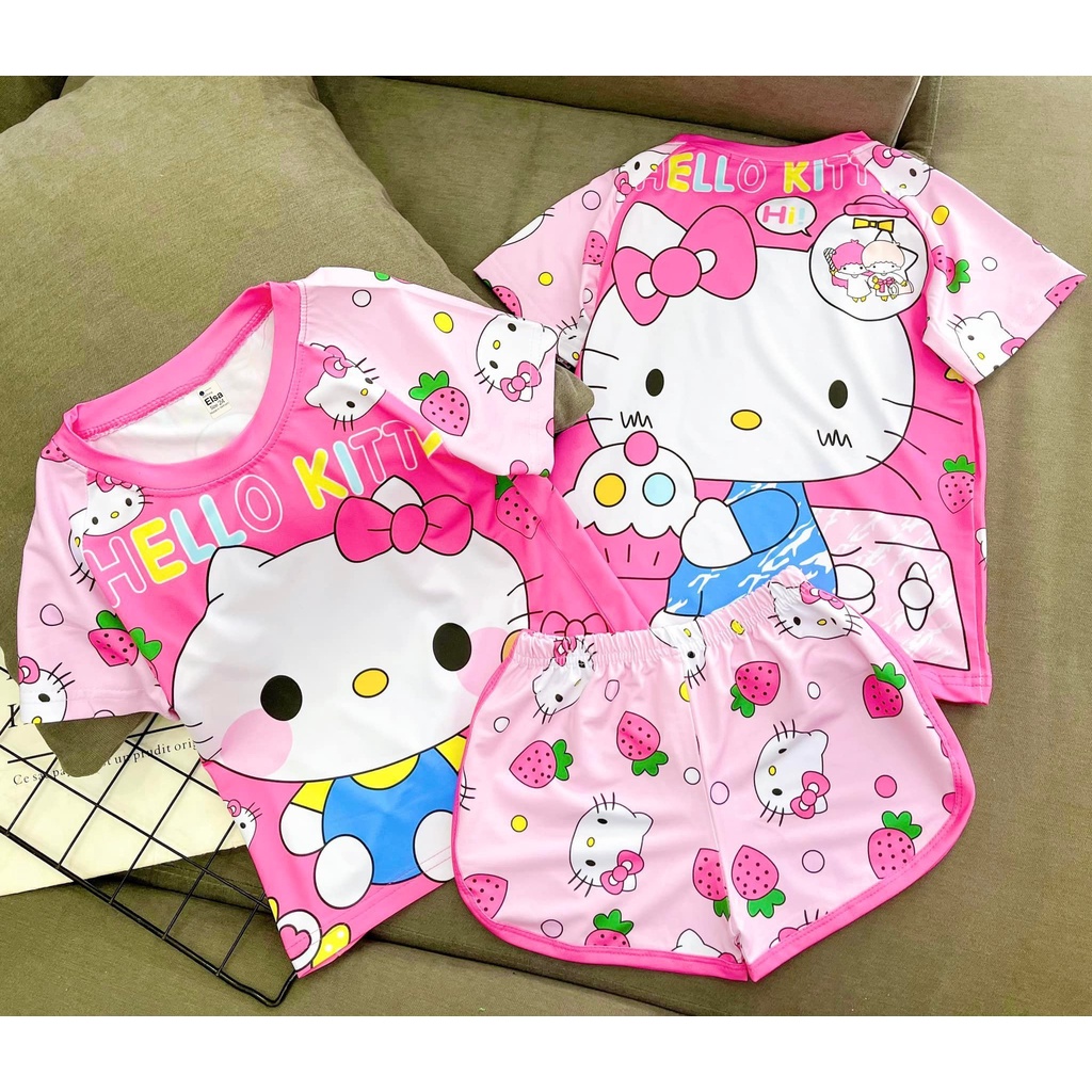 Bộ đồ Đùi Bé Gái in hình 3D (8-40Kg) chất liệu mềm mịn thoáng mát được các bé gái yêu thích Bán Chạy Nhất 2022#