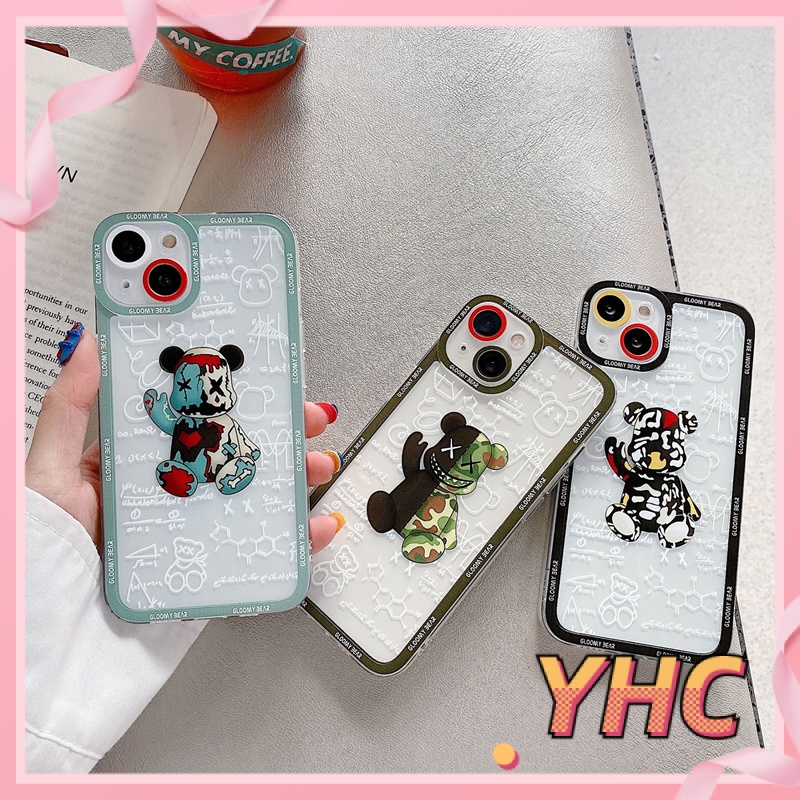 ốp iphone Họa Tiết Gấu Vui Nhộn tương thích iPhone 6s 6splus 7 7plus 8 8plus X XS 11 12 Pro Max Plus Promax-427