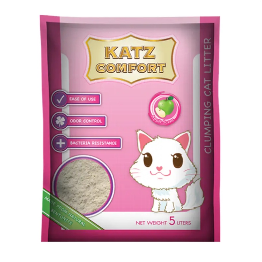 Cát vệ sinh mèo tự nhiên - Katz Comfort Cat Litter Scent 5L