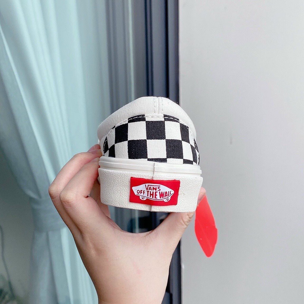 Giày lười Van Caro bản chuẩn, Giày thể thao Vans Valut lười caro full box bill