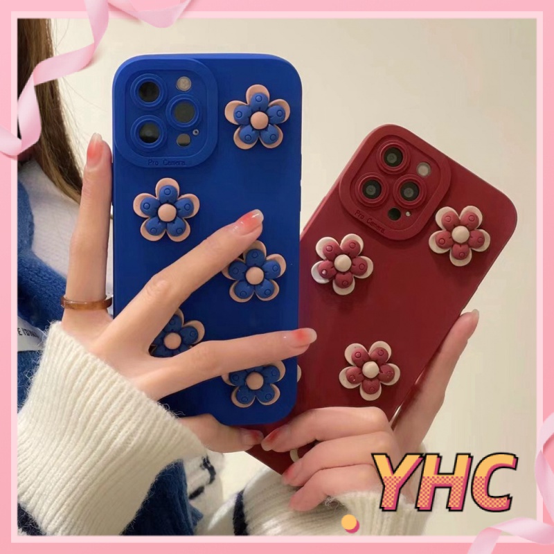 Ốp Điện Thoại Hình Hoa 3D Cho iPhone 6 / 6S / 6splus / se / 7 / 7plus / 8 / 8plus / X / xs / xsmax / 11 / 12 / 13 / 14 / Cộng Với / pro / pro max-077