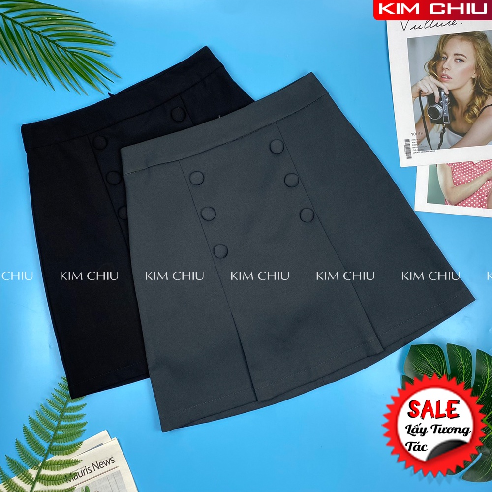 Chân Váy Chữ A Công Sở KIM CHIU Vải Cotton Poly Cao Cấp Không Xù Lông Dài 46cm HÀNG CHẤT LƯỢNG CAO CV-01