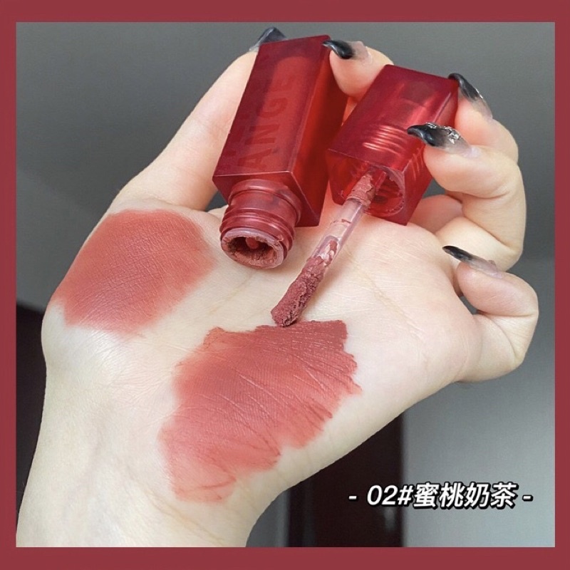 Son môi Herorange màu nhung lì mềm môi chống nước vỏ đỏ mới