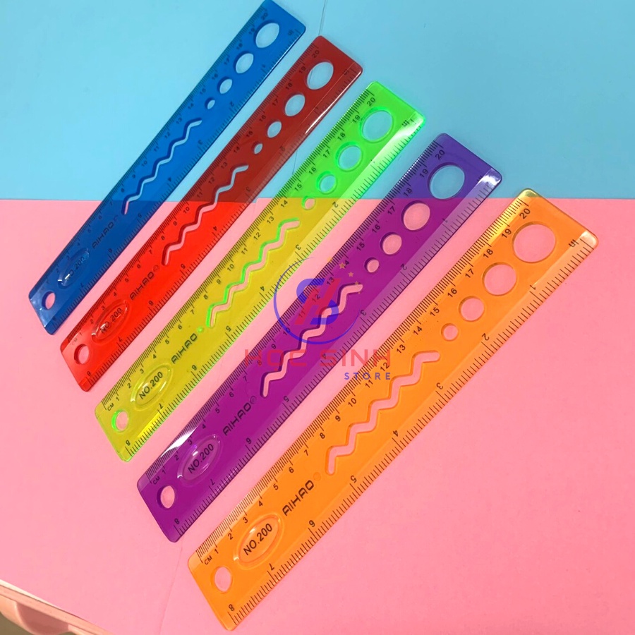 Thước Dẻo Màu 20cm Aihao No.200 ( Giao mẫu ngẫu nhiên )