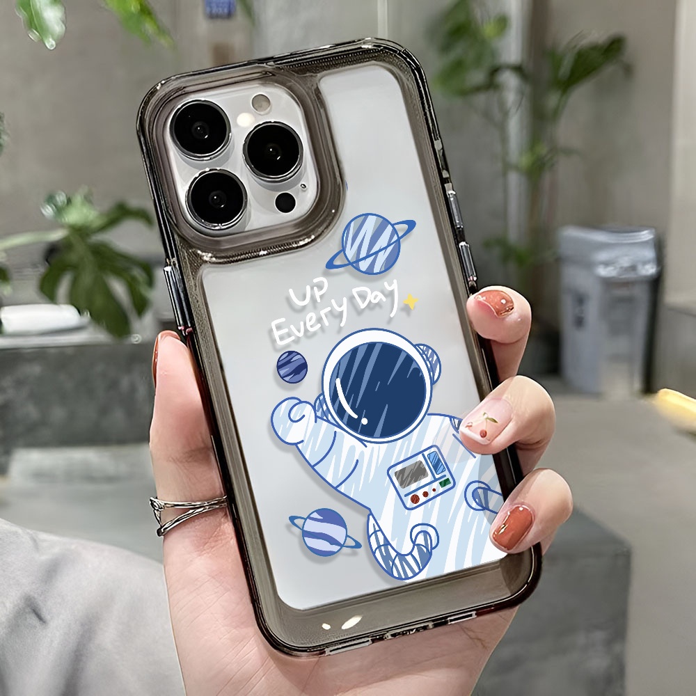 Ốp Điện Thoại Trong Suốt Hình Phi Hành Gia Cho iphone 14 Pro Max 13 11 12 7Plus X XR XS Max 8 7
