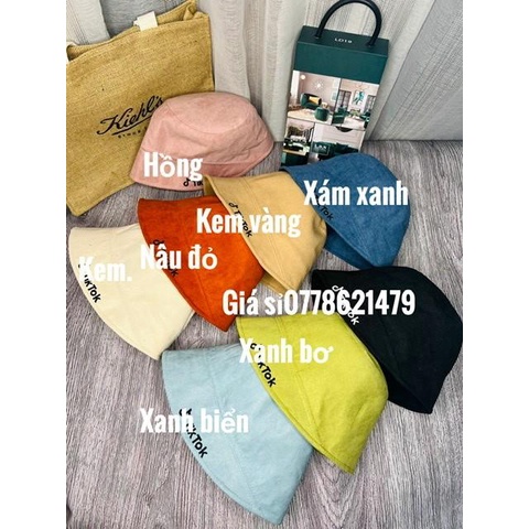 Mũ bo trái soài - nón vành bucket kiểu dán hàn quốc cá tính thời trang nữ