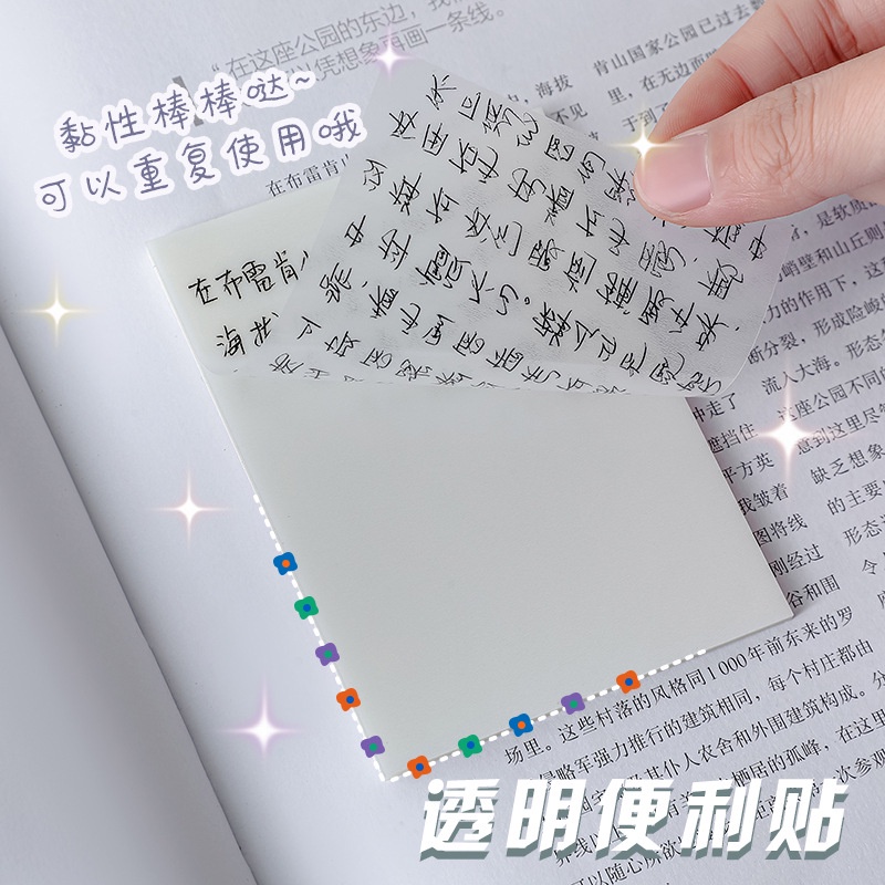 GiấY Note Trong SuốT GiấY Chi Chu DáN KiểU HàN QuốC