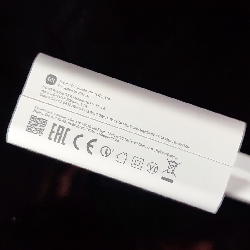 Củ Sạc Nhanh 6A 120W Cho Xiaomi Mi 12 Lite / 11T Pro / 12 Ultra / Mix 4 / Redmi K50