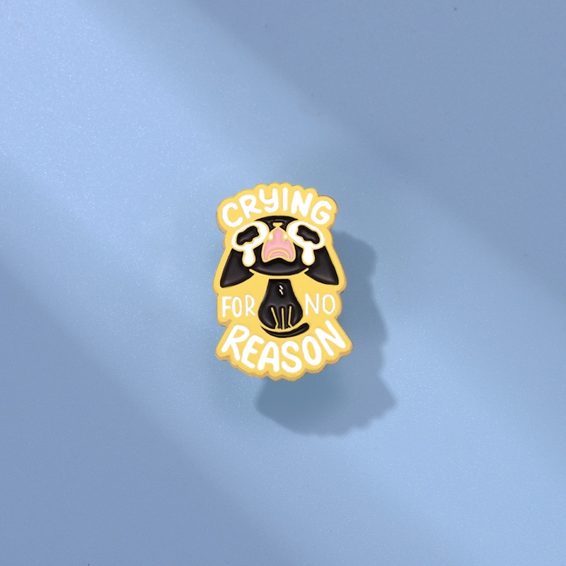 Ghim Cài Áo Hình Chú Chó Đang Khóc Dễ Thương
