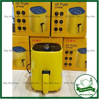 Nồi chiên không dầu 4L quạt gió đối lưu màu Vàng, Nồi chiên không dầu nấu ăn nhà bếp gia dụng
