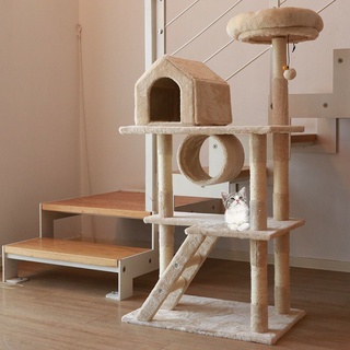 Cattree - Trụ cào móng cho mèo- nhà cây cho mèo- nhà cho mèo mẫu ngôi nhà - Pet Max