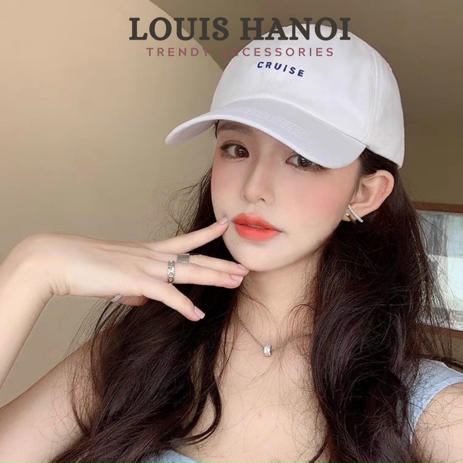 Mũ Nón Lưỡi Trai Thêu Chữ Cruise Hàn Quốc Cho Nam & Nữ ⭐ Nón Kết Chất Kaki Cao Cấp Louis Hanoi
