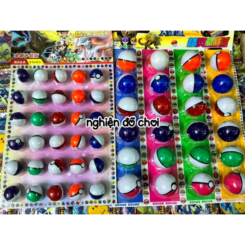 Quả cầu POKEMON 3,5cm + mô hình Pokemon mini.