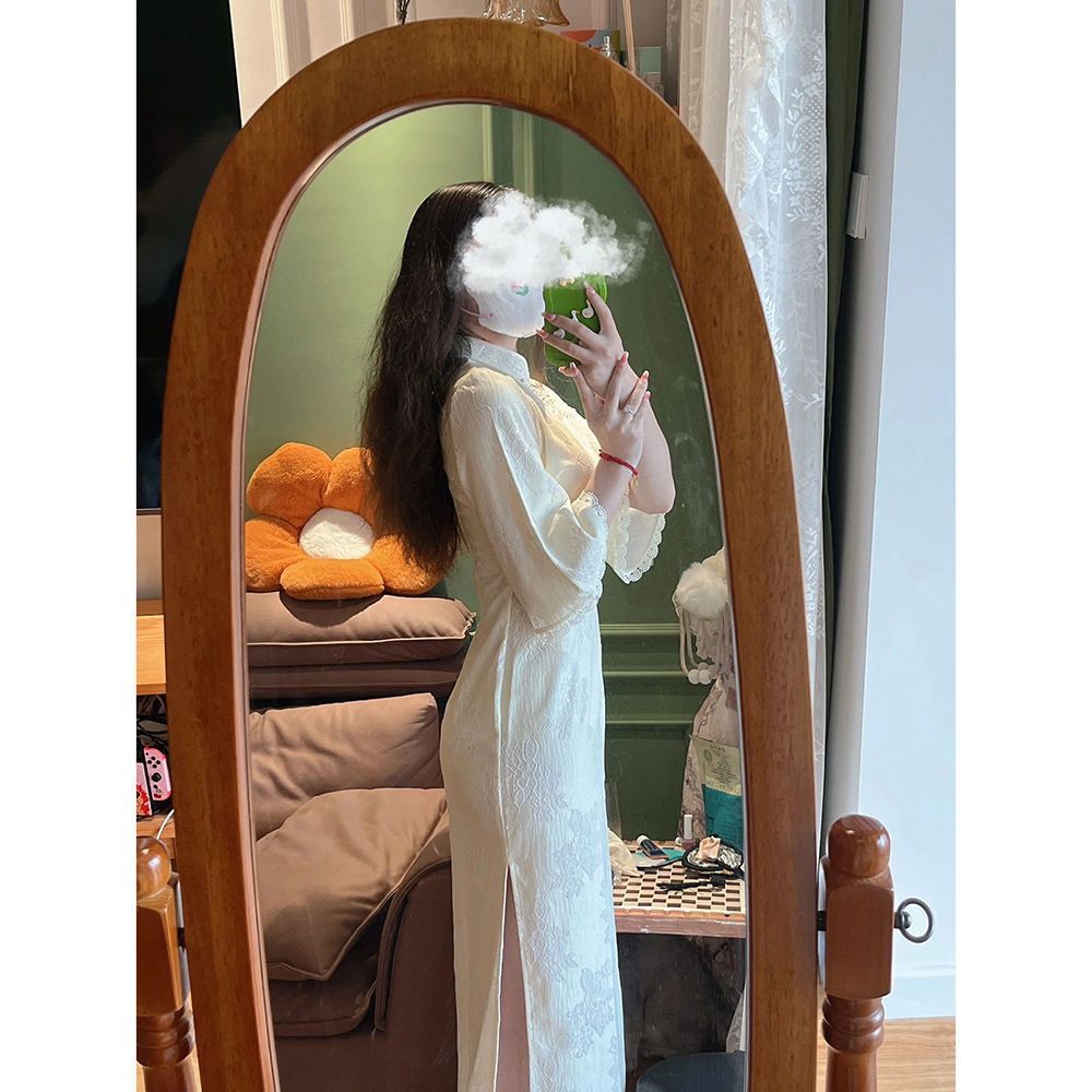 Đầm Sườn Xám Cách Tân Tay Rộng Phong Cách Dân Tộc Thời Trang 2022