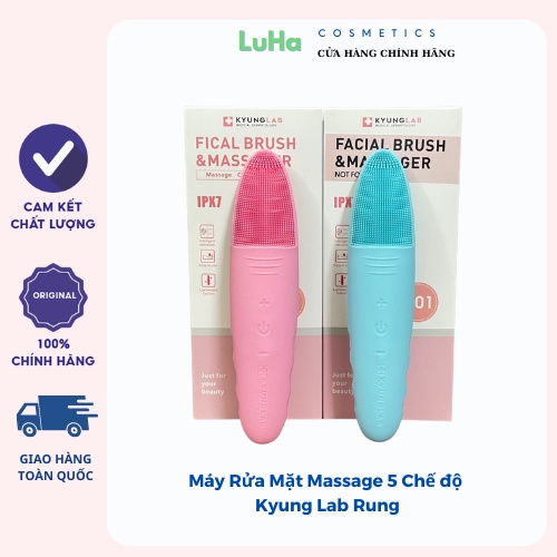 Máy Rửa Mặt Kyunglab Massage 5 Chế độ Kyung Lab, Rung Siêu Âm, Làm sạch sâu, Massage chống lão hóa da, luhacosmetics