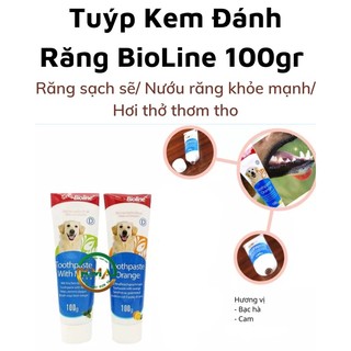 Kem đánh răng Biolin giúp làm sạch răng miệng cho chó mèo 100gr