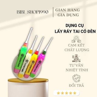 Dụng cụ lấy ráy tai cho bé có đèn - Lấy ráy tai nhỏ gọn tiện lợi 3 đầu có đèn soi (LRT01)