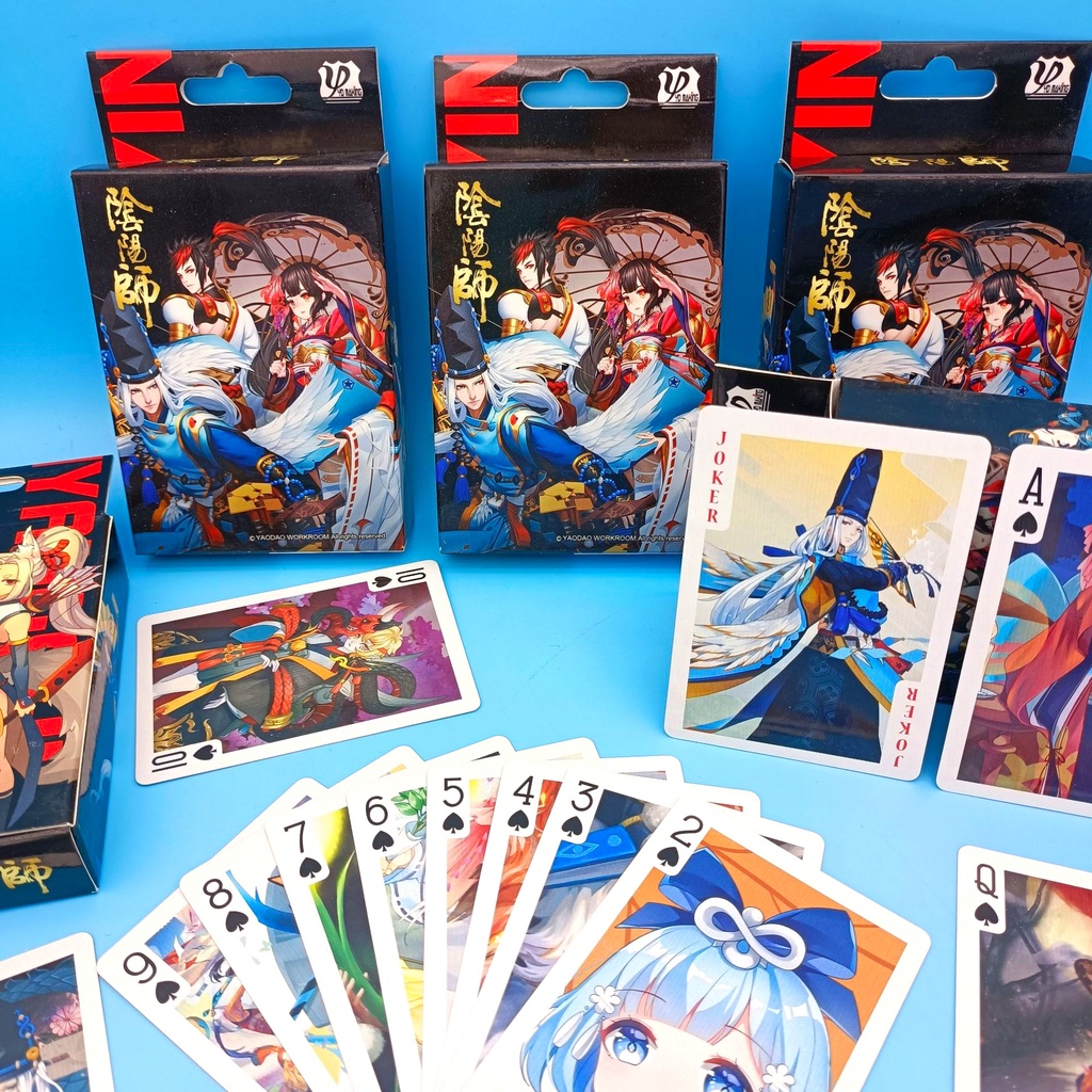 ÂM DƯƠNG SƯ Bộ thẻ bài in hình 54 lá khác nhau