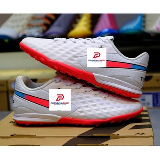Giày đá bóng tiempo legend 8 trắng đỏ tf