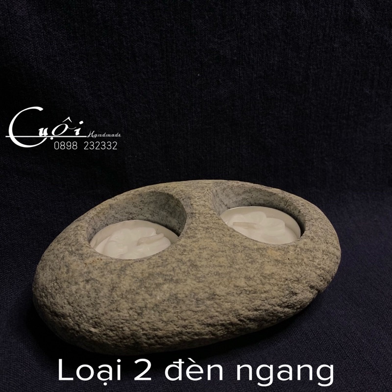 Đèn nến đá cuội