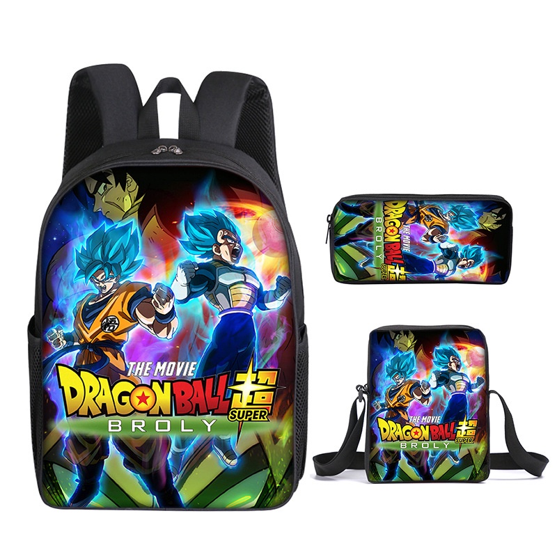 Ba Lô Đi Học In Họa Tiết Hoạt Hình Dragon Ball Cho Bé Lớp 3-6