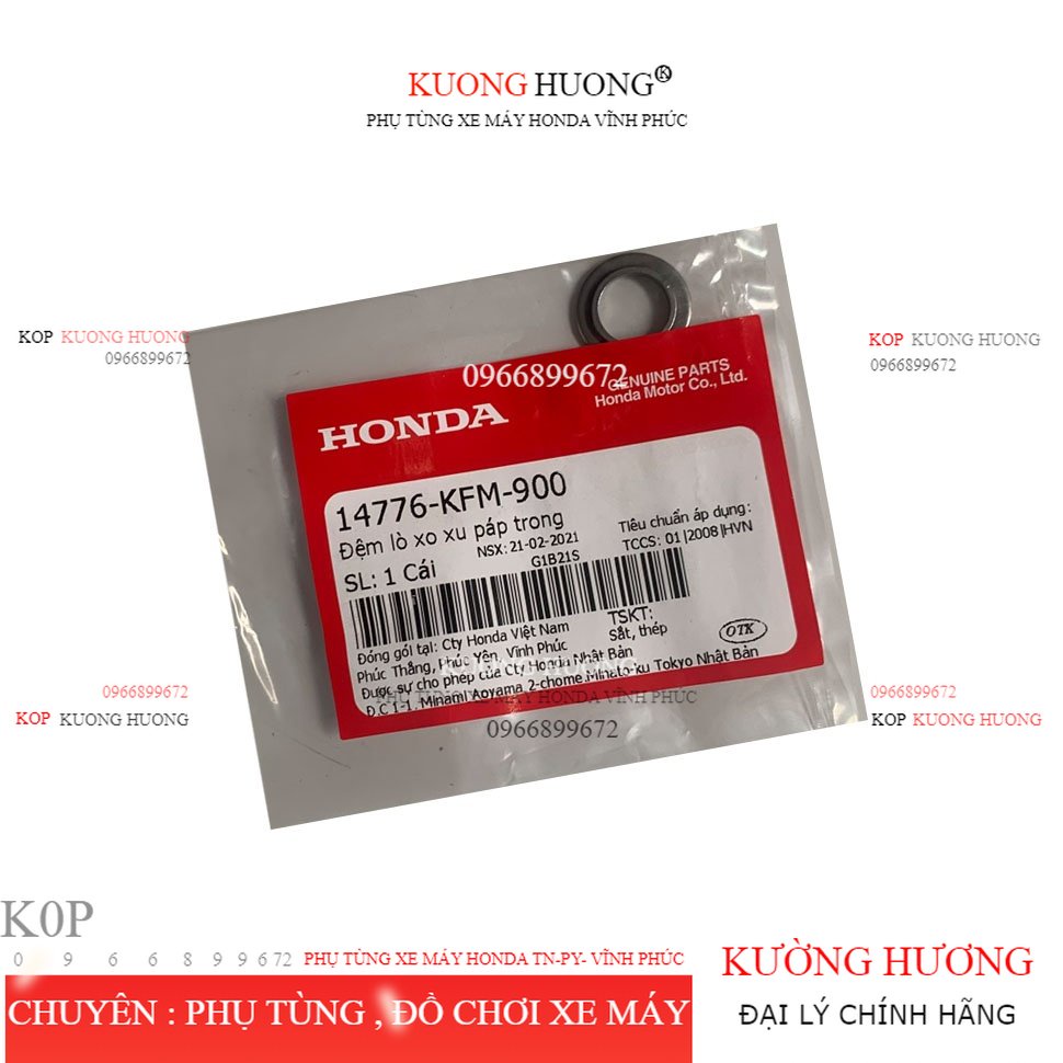 Đệm lò xo xu páp trong Xe Máy dùng chung nhiều xe (14776KFM900) Chính Hãng HonDa
