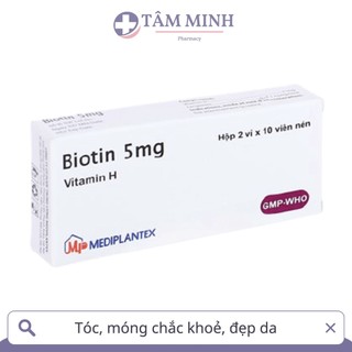 BIOTIN VITAMIN H GIẢM GÃY RỤNG TÓC, CHẮC KHOẺ MÓNG, ĐẸP DA