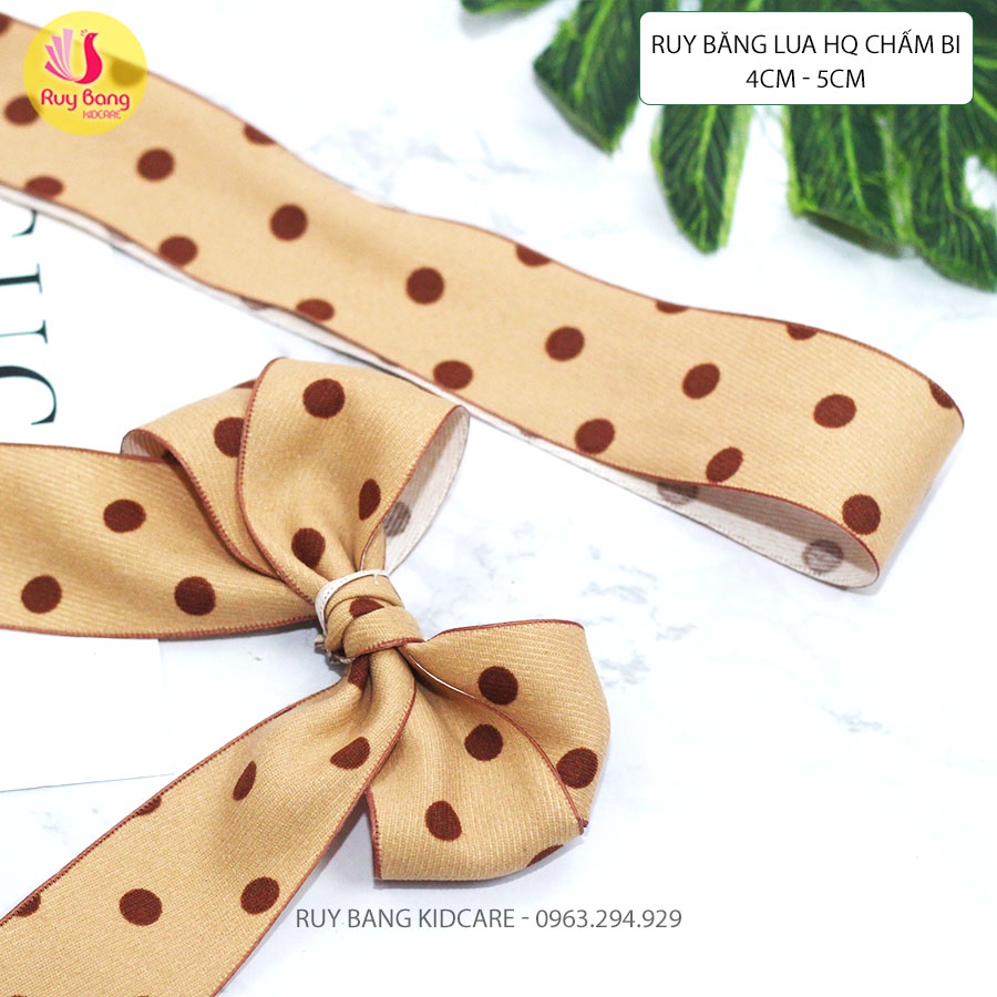 Ruy băng lụa HQ chấm bi RB2239