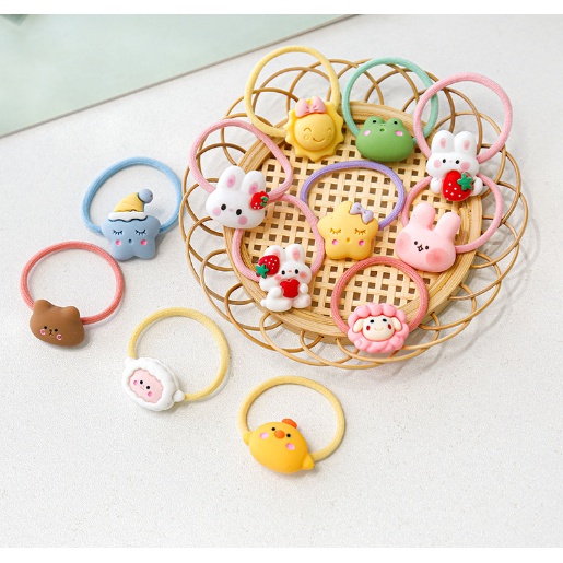 Dây buộc tóc hoạt hình dễ thương phong cách Hàn Quốc dành cho bé DIY -  MyNa Mart