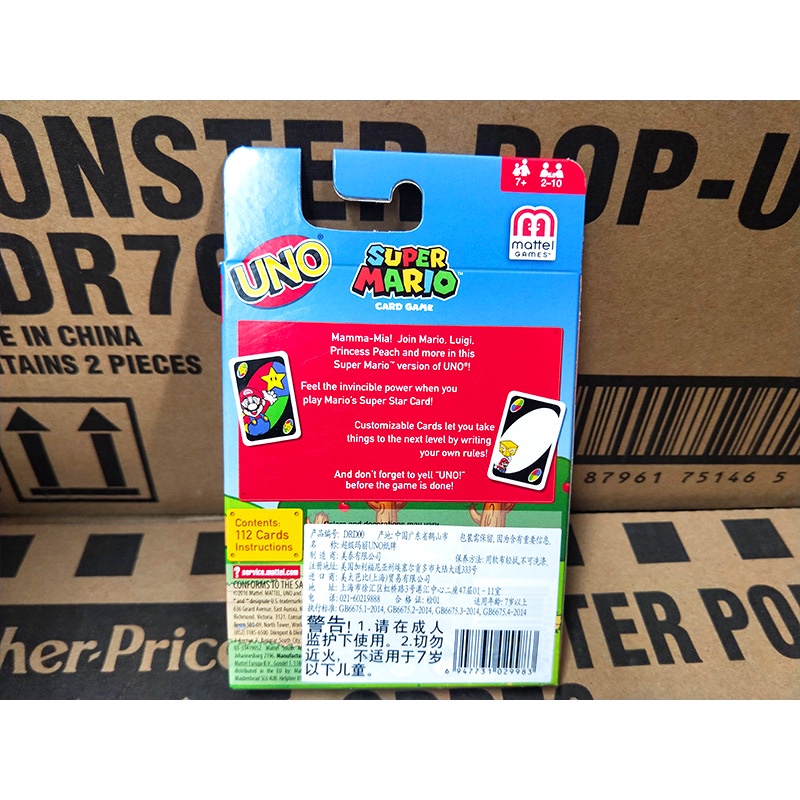 Bộ thẻ bài Uno: Super Mario độc đáo vui nhộn mô phỏng theo trò chơi cùng tên tuổi thơ 8x 9x
