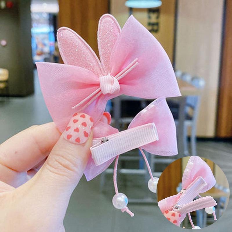 PVN56066 Set 8 Kẹp Tóc Nơ Dễ Thương Cho Bé Gái