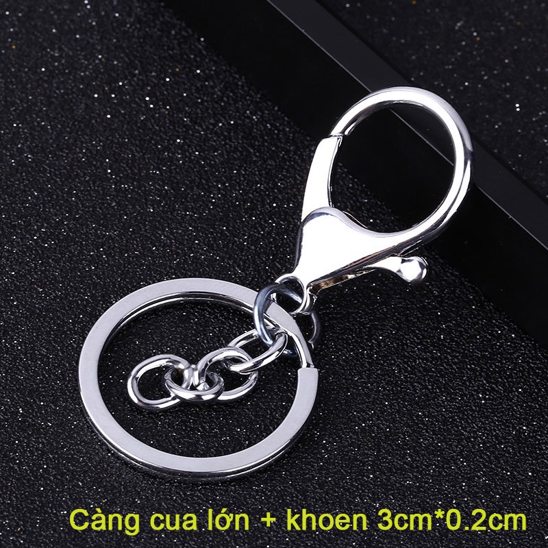 100 Móc khóa càng cua kèm khoen dùng mix phụ kiện kim loại móc khóa handmade