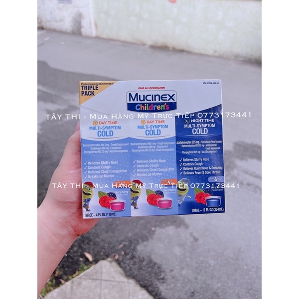 Siro Mucinex Trẻ Em 2 Ngày 1 Đêm