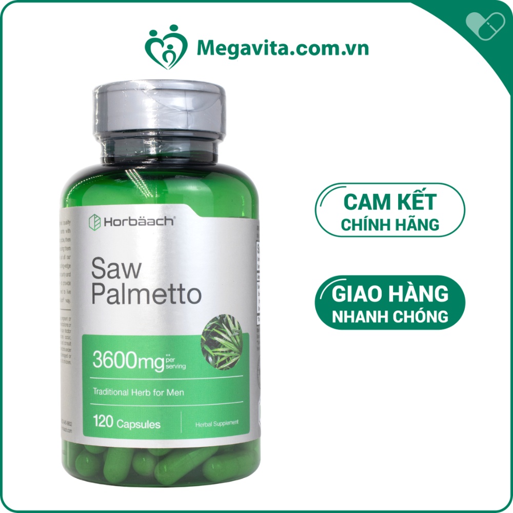 Viên Uống Hỗ Trợ Cải Thiện Tuyến Tiền Liệt Horbaach Saw Palmetto Extract 3600mg 120 Viên