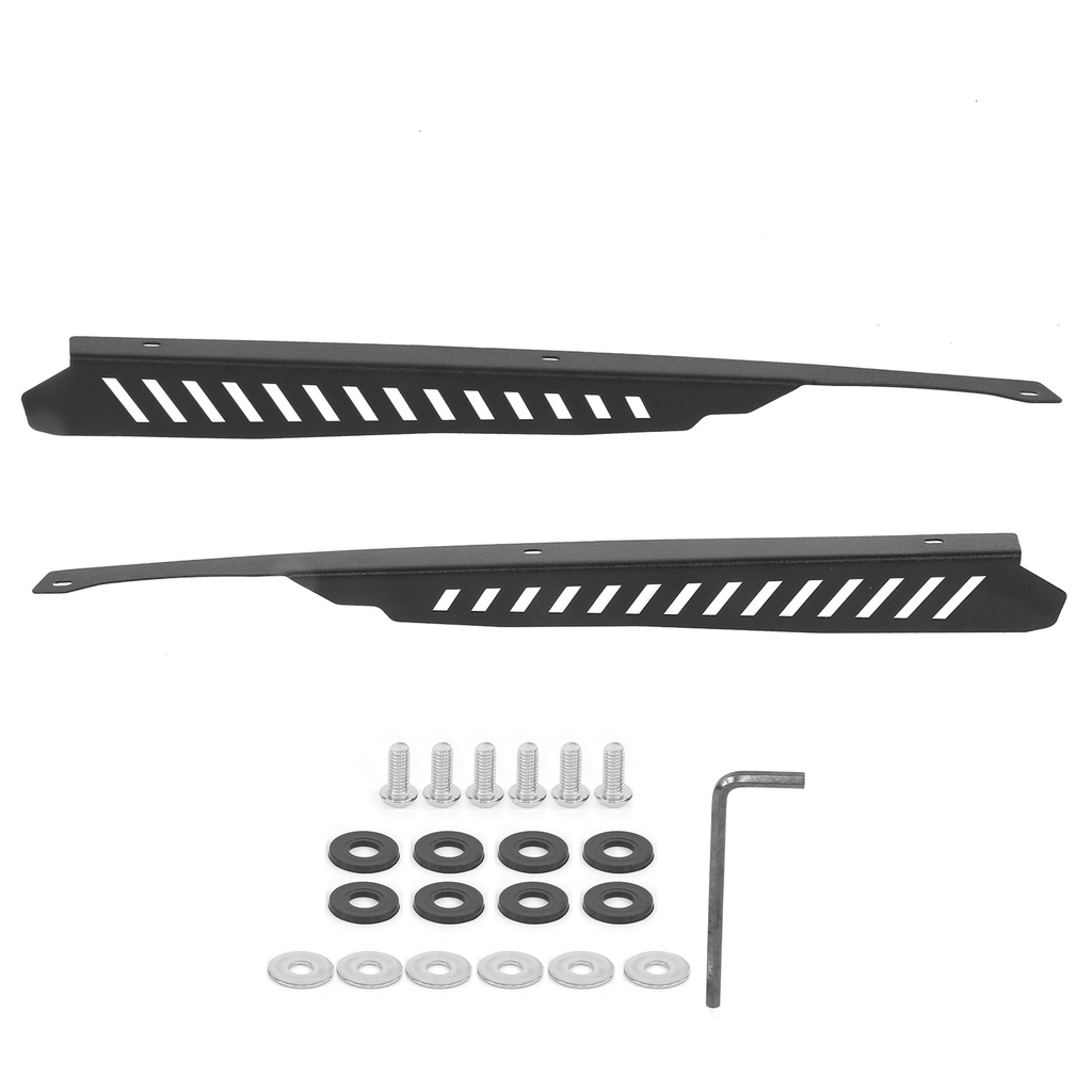 Có thể bán buôn Set 2 Tấm Chắn Bùn Bằng Hợp Kim Nhôm Màu Đen Cho Subaru WRX / STI 2011 2014 Hàng giao ngay