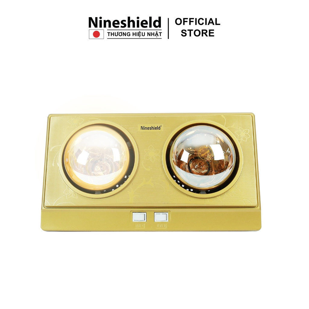 Đèn sưởi nhà tắm 2 bóng Nineshield NS042B [Mã BMLTB200 giảm đến 100K đơn 499K]