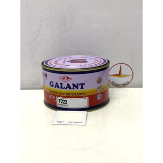 Sơn dầu galant màu trắng mờ flat white f222_375ml