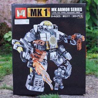 Lắp ráp mg 311 | mô hình hulkbuster | 305 chi tiết