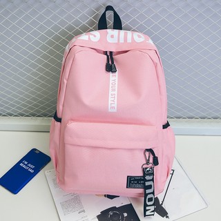 Balo Vải Đi Học Fashion BL43 Hồng