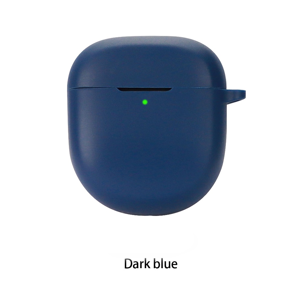 Vỏ Bảo Vệ Hộp Sạc Tai Nghe Bluetooth Không Dây Bose QuietComfort II tws Bằng Silicon Màu Trơn Kèm Móc