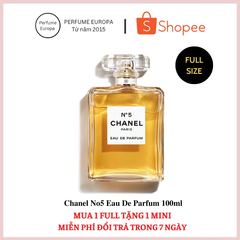 Nước hoa nữ Chanel No5 EDP 100ml, dầu thơm Chanel chính hãng cổ điển, nhẹ nhàng, quyến rũ lưu hương đến 12 tiếng